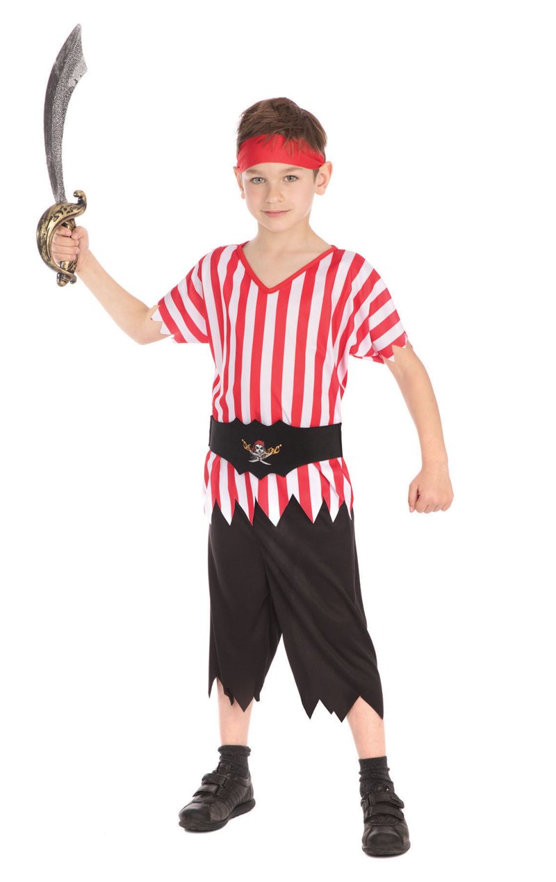 Boys Buccaneer Pirate Costume - Fancydress.com