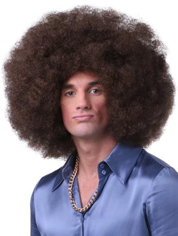 Brown Afro Wig Accessory - Fancydress.com