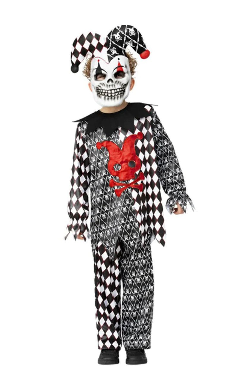 Childrens Evil Jester Costume - Fancydress.com