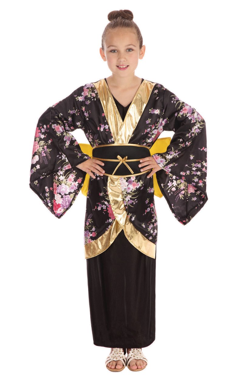 Childrens Geisha Japanese Costume - Fancydress.com