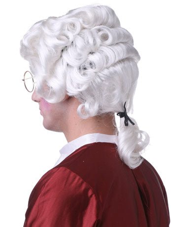 Colonial Man White Wig - Fancydress.com