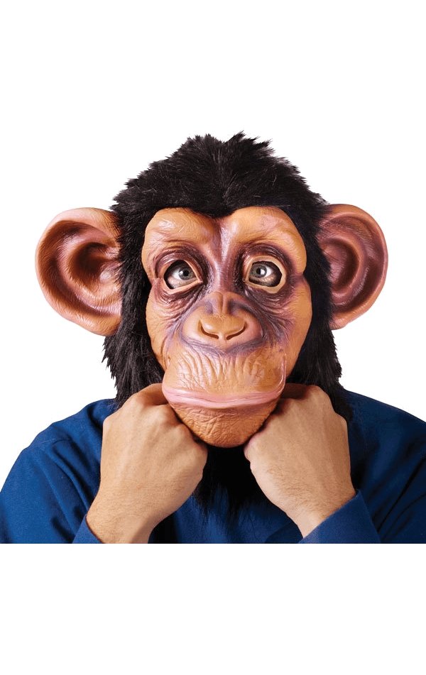 Comical Chimp Facepiece - Fancydress.com