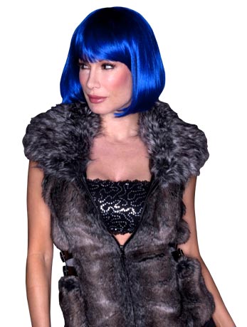 Dark Blue Cindy Wig - Fancydress.com