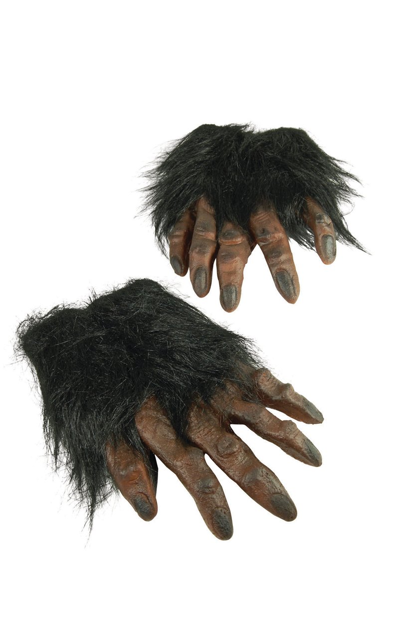 Dark Werewolf Gloves Accessory - Fancydress.com