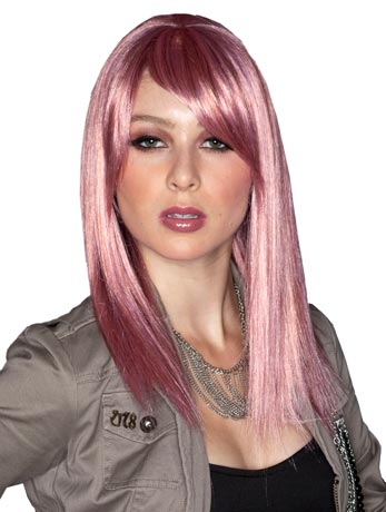 Fortune Pink Venom Wig - Fancydress.com