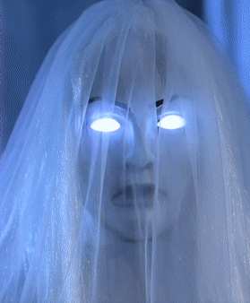 Ghostly Lady Animated Halloween Decoration - Fancydress.com