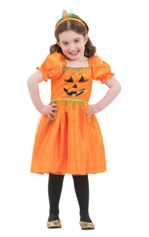 Girls Pumpkin Halloween Costume - Fancydress.com