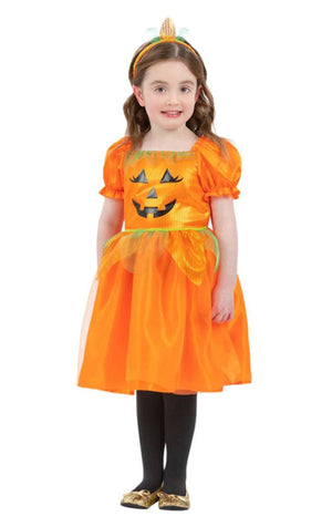 Girls Pumpkin Halloween Costume - Fancydress.com