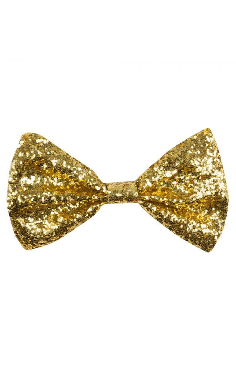 Gold Bow Tie Accessory - Fancydress.com