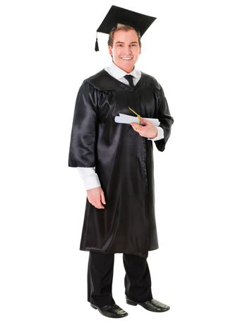 Graduation Robe & Hat Costume - Fancydress.com