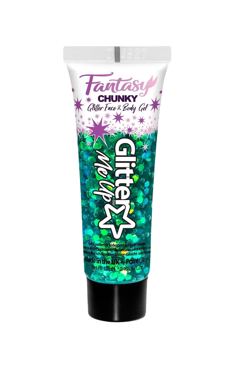 Green Iridescent Chunky Glitter Gel - Fancydress.com