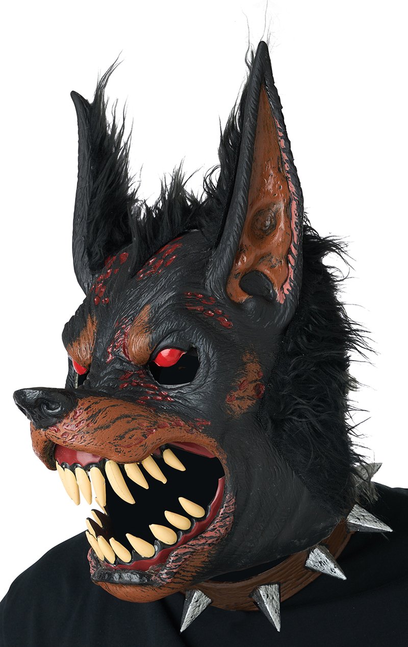 Hell Hound Ani-Motion Mask - Fancydress.com