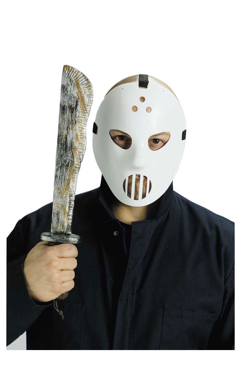 Hockey Mask & Machete Set - Fancydress.com