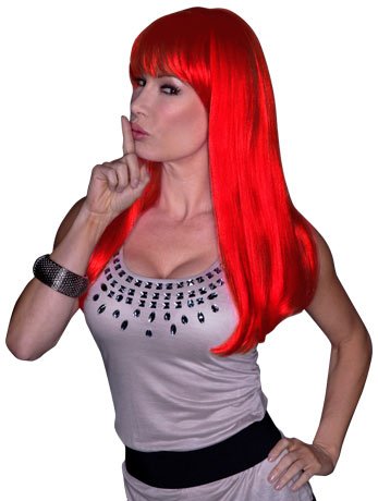 Kelly Red Ruby Wig - Fancydress.com