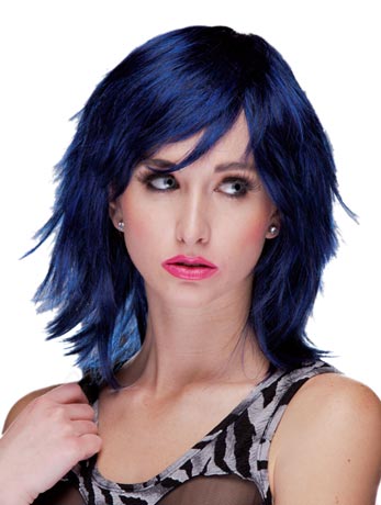 Kharma Midnight Blue Wig - Fancydress.com