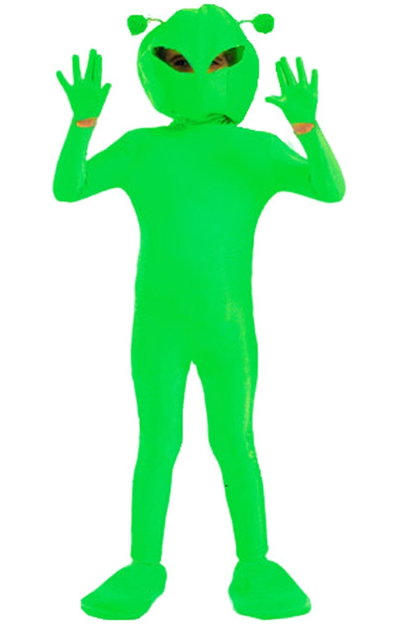 Kids Green Alien Costume - Fancydress.com