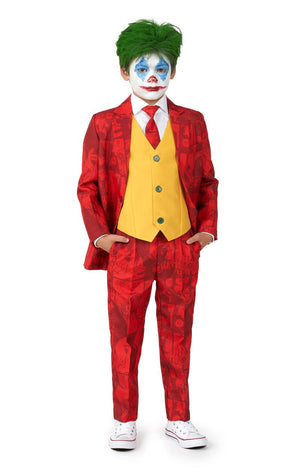 Kids Scarlet Joker Suit - Opposuit - Fancydress.com