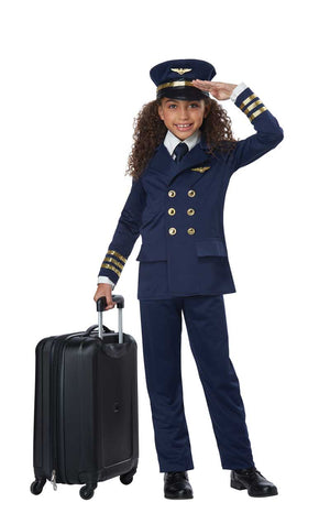 Kids Unisex Airplane Pilot Costume - Fancydress.com