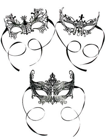 Lace Black Mask - Fancydress.com