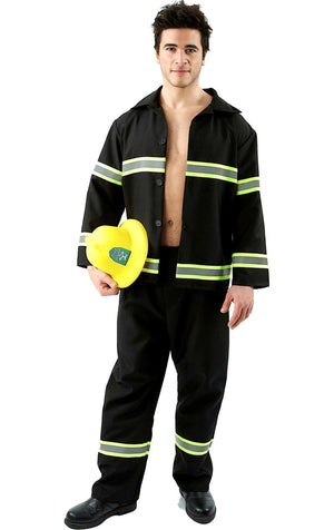 Mens Hunky Fire Fighter Costume - Fancydress.com