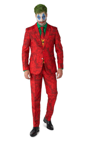 Mens Scarlet Joker Suit - Opposuits - Fancydress.com