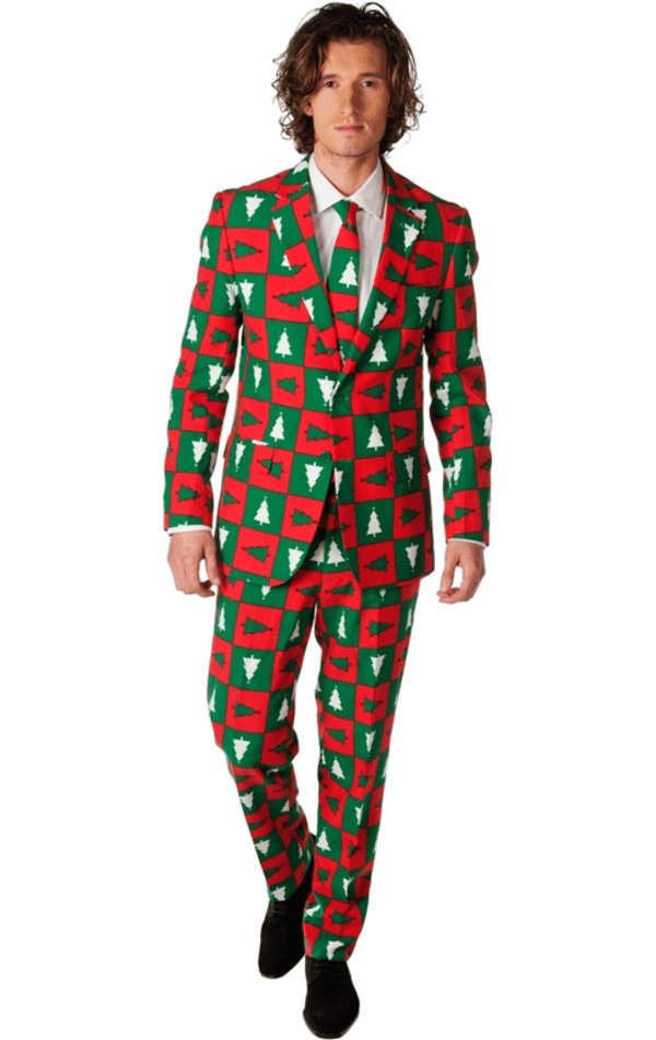 Mens Treemendous Christmas Suit - Opposuits - Fancydress.com