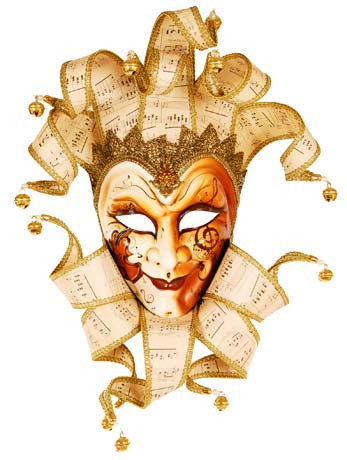 Music Masquerade Facepiece - Fancydress.com