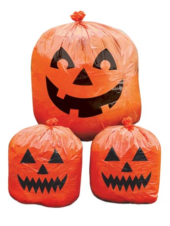 Pumpkin Bin Bags - Fancydress.com