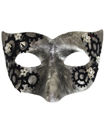 Silver Masquerade Facepiece - Fancydress.com