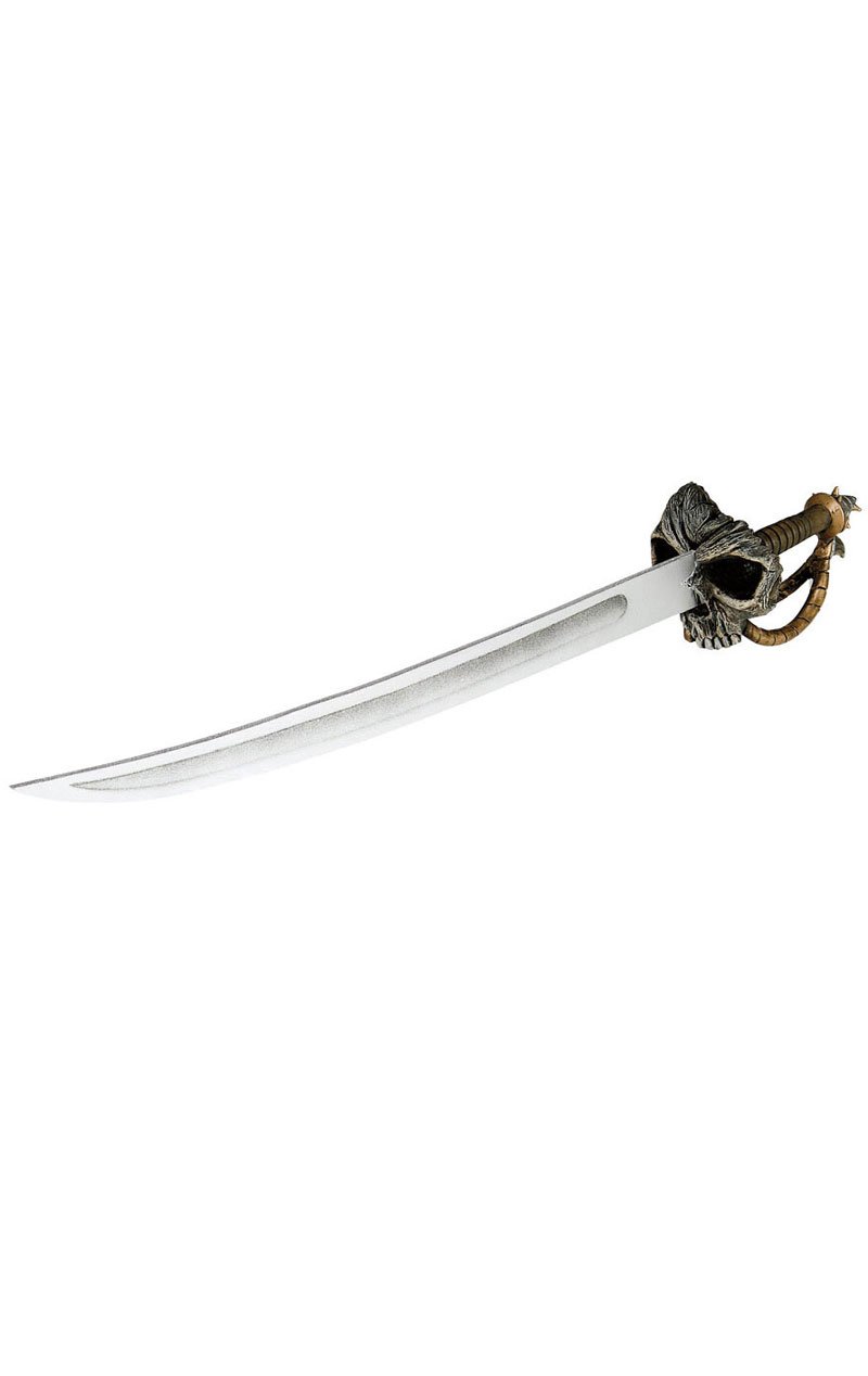 Skull Face Pirate Sword - Fancydress.com