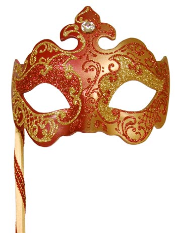 Sunset Venetian Masquerade Facepiece - Fancydress.com