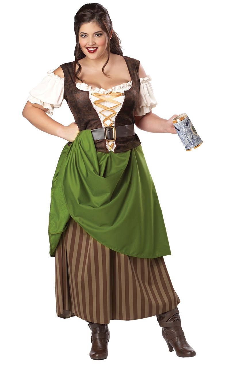 Tavern Maiden Plus Size Costume - Fancydress.com
