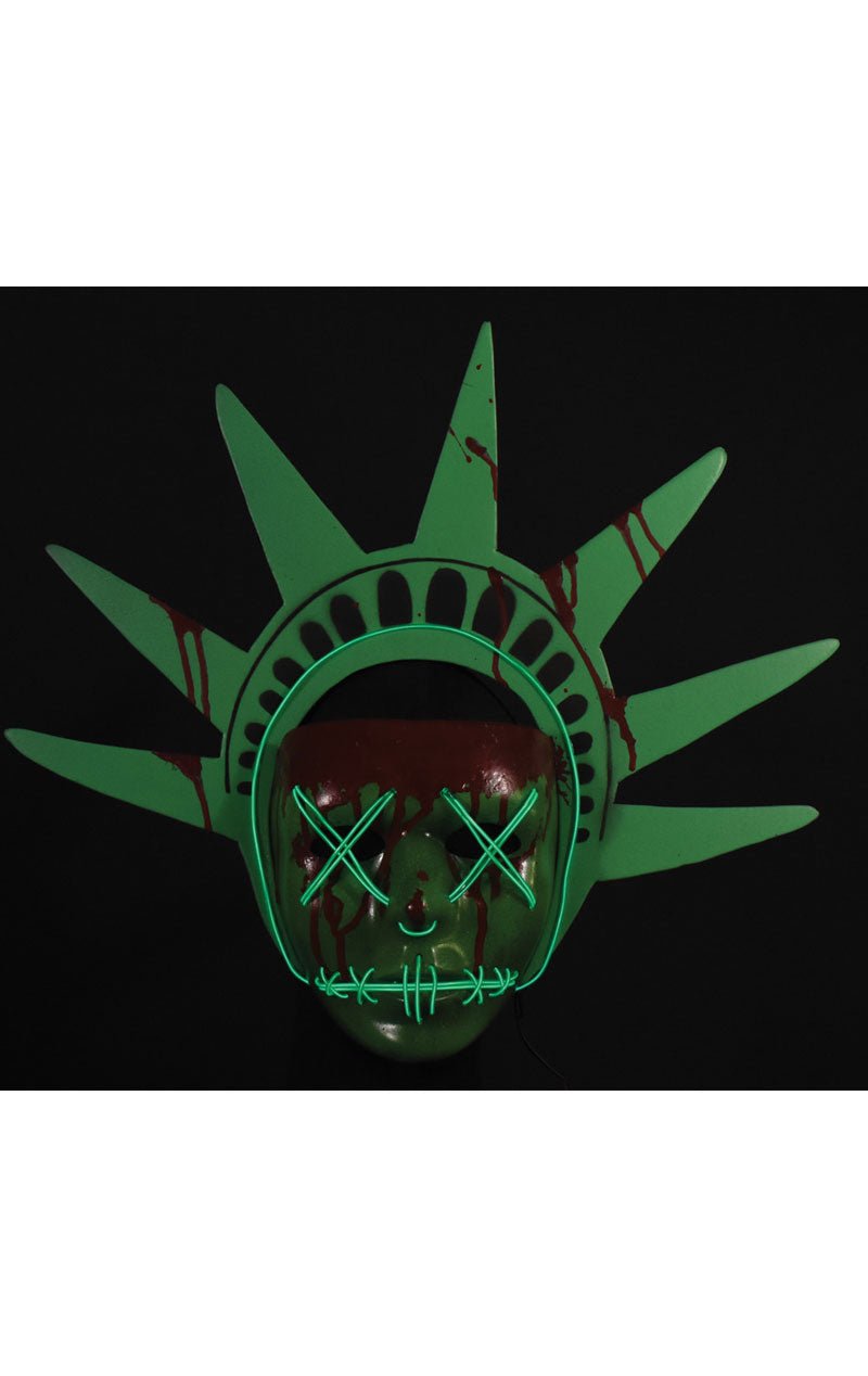 The Purge Light Up Liberty Mask - Fancydress.com