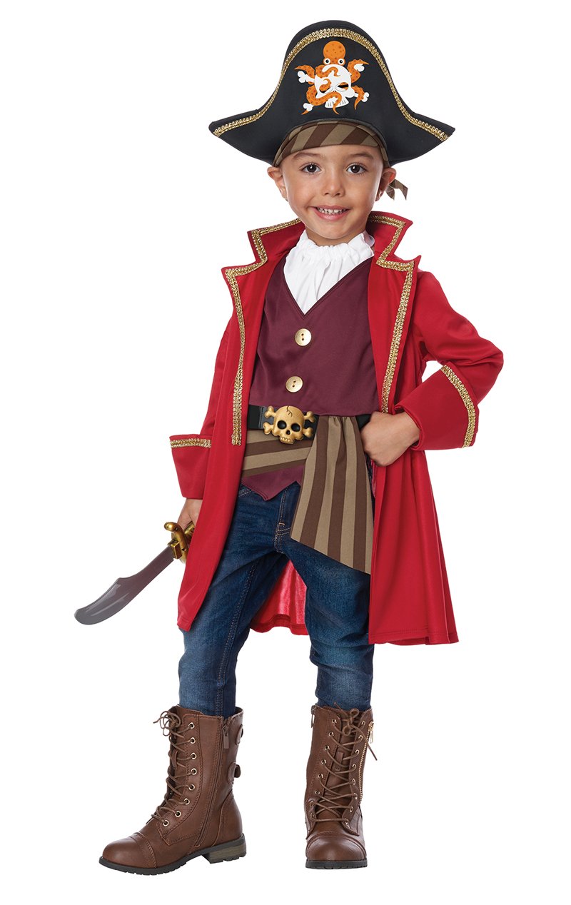 Toddler Pirate Cap N Shorty Costume - Fancydress.com