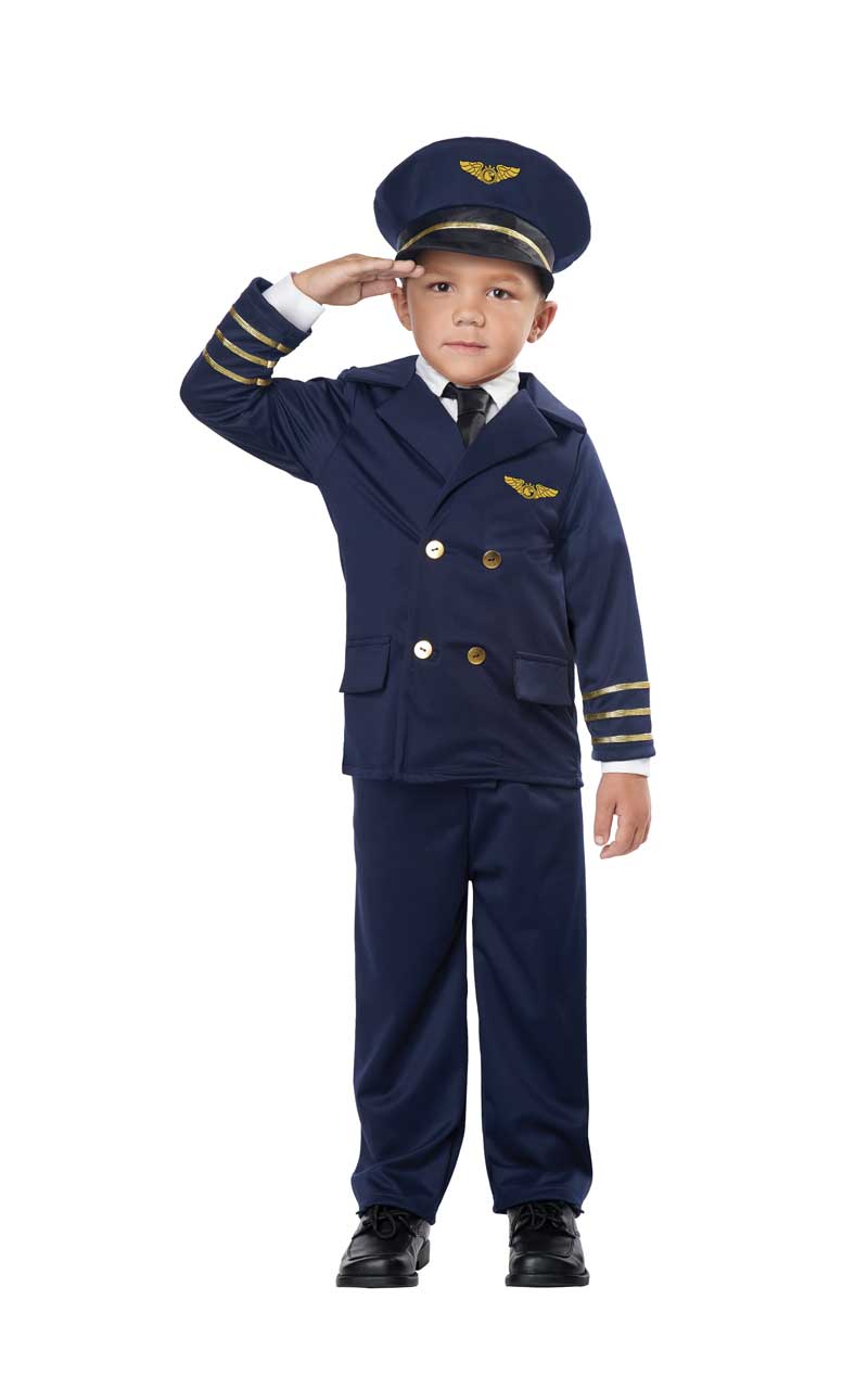 Toddler Unisex Pint-Sized Pilot Costume - Fancydress.com