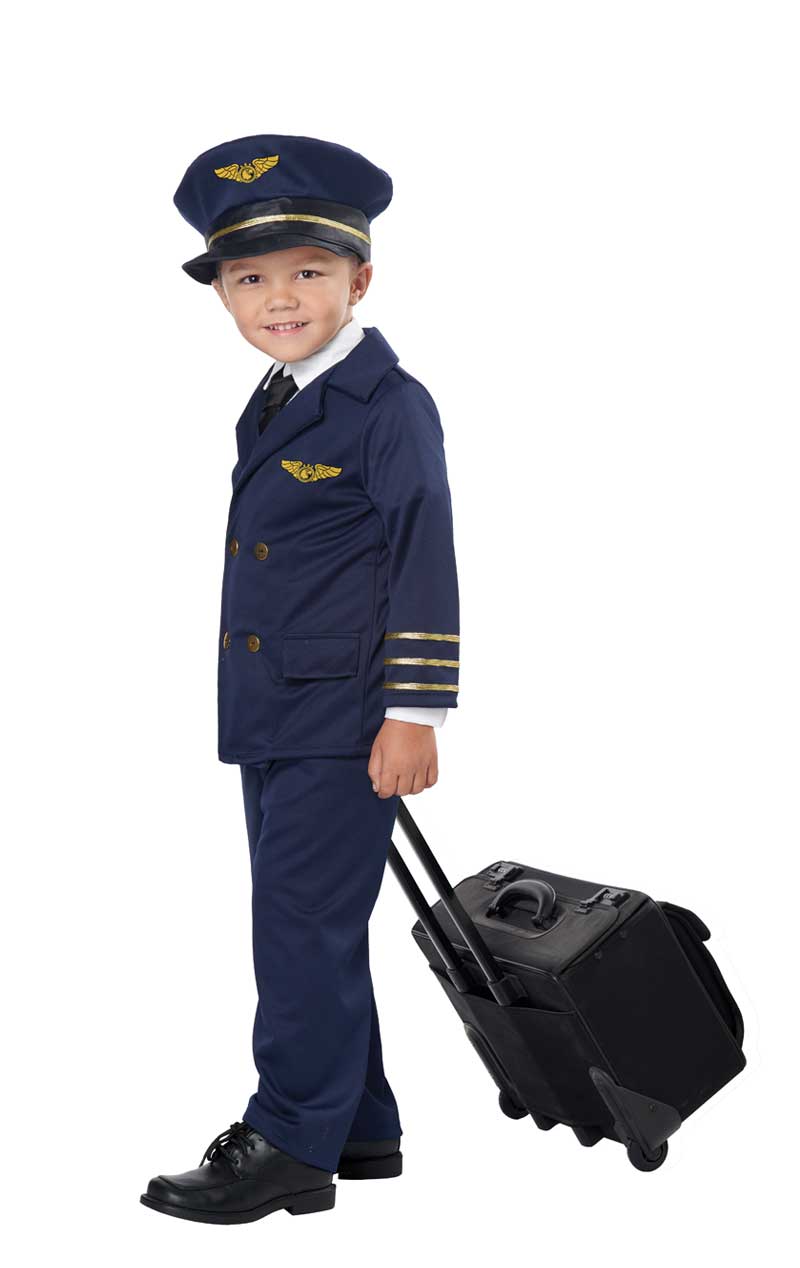 Toddler Unisex Pint-Sized Pilot Costume - Fancydress.com