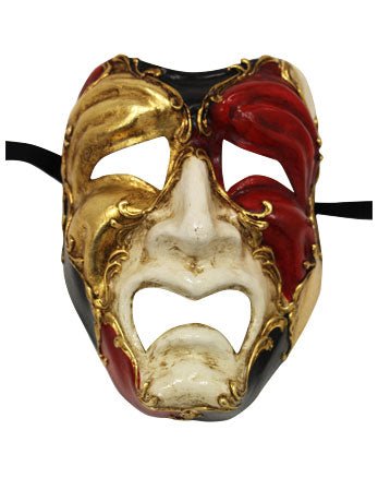 Tragedy Masquerade Facepiece - Fancydress.com