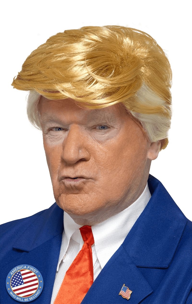 Trump Orange & Blonde Wig - Fancydress.com