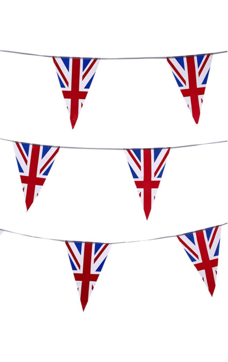 Union Jack Triangle Bunting Decoration - Fancydress.com
