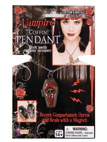 Vampire Coffin Pendant Accessory - Fancydress.com