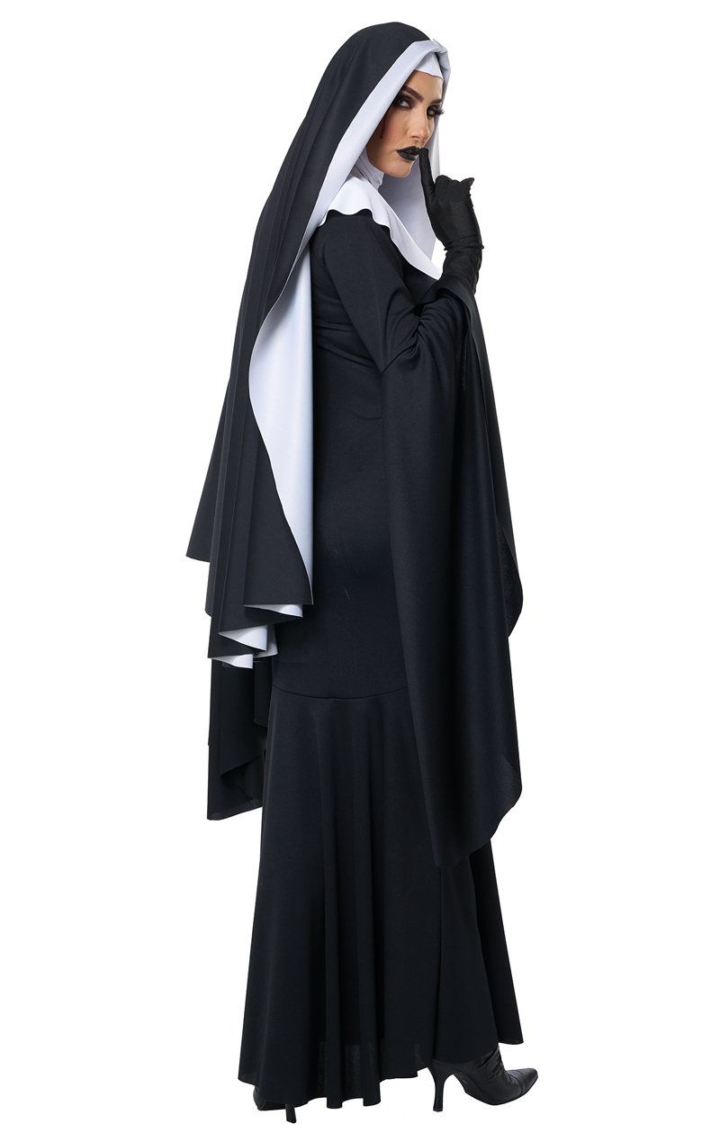 Womens Bad Habit Nun Costume - Fancydress.com