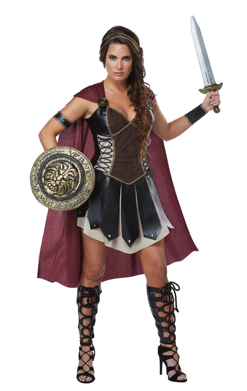 Womens Glorious Gladiator Costume - Fancydress.com