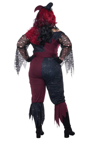 Womens Psycho Jester Plus Size Costume - Fancydress.com