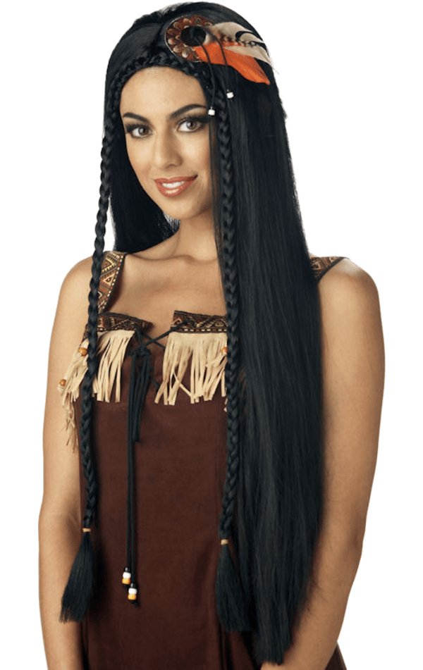 Womens Sexy Native American Wig - Fancydress.com