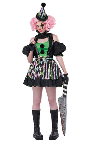 Womens Sweet But Psycho Clown Costume - Fancydress.com