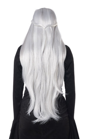 Womens White Extra Long Cosplay Wig - Fancydress.com