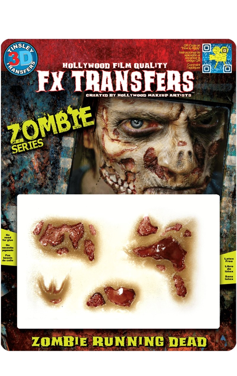 Zombie Running Dead FX Transfer - Fancydress.com